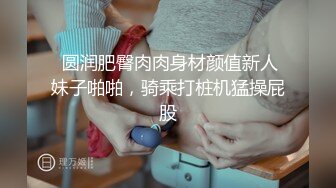  圆润肥臀肉肉身材颜值新人妹子啪啪，骑乘打桩机猛操屁股