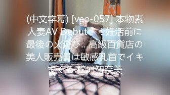 (中文字幕) [veo-057] 本物素人妻AV Debut！！妊活前に最後の火遊び…高級百貨店の美人販売員は敏感乳首でイキまくる 松河智奈美